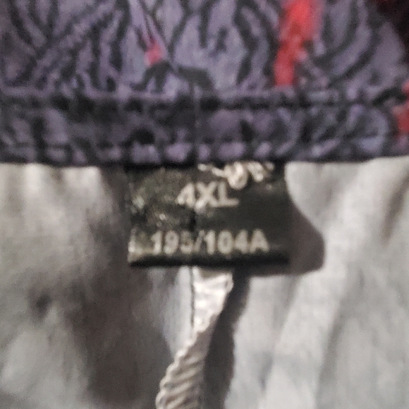 Color block blue pink blouse 4XL - Picture 2 of 2